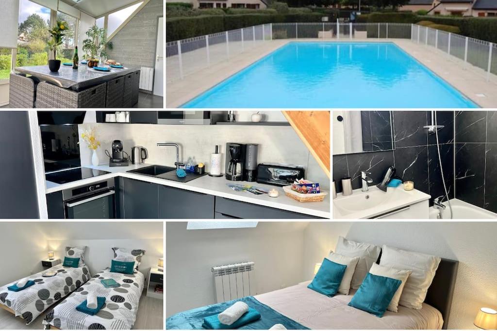 Perle Beach, Petite Maison Situee En Bord De Plage, Piscine. Guidel Eksteriør billede