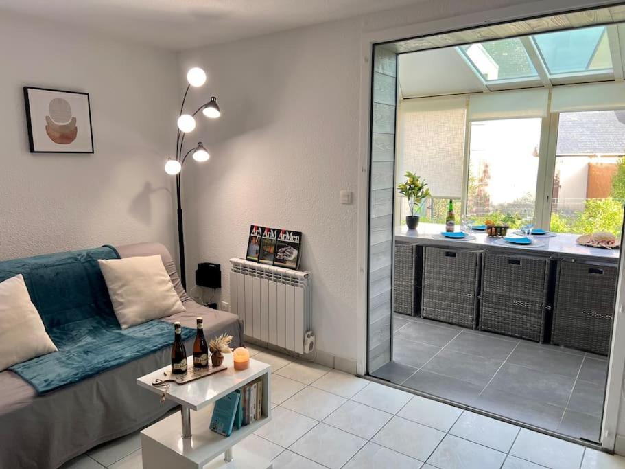 Perle Beach, Petite Maison Situee En Bord De Plage, Piscine. Guidel Eksteriør billede